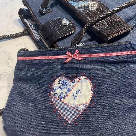 Brighton Denim Diaper Bag Retired - Picture 4 of 6